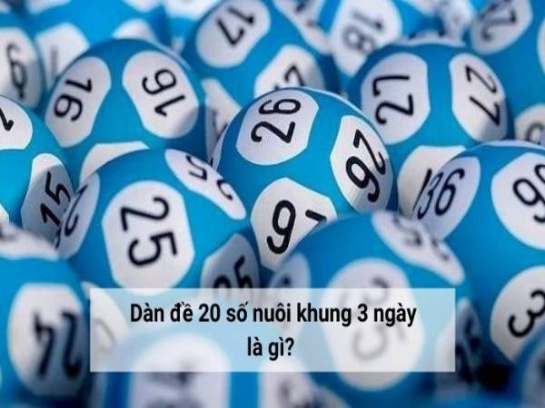 dàn số 20 số khung 3 ngày