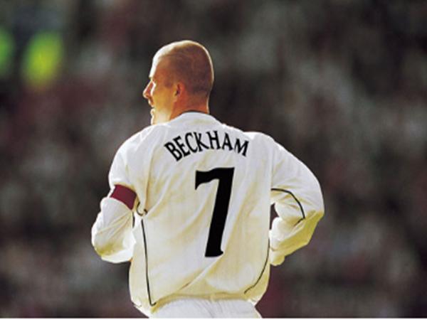 David Beckham số áo 7 của ĐT Anh